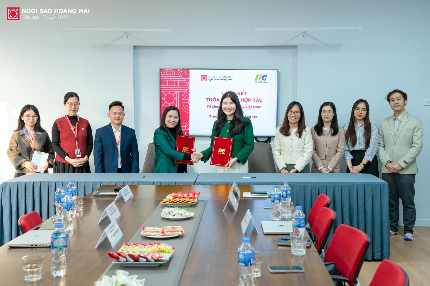 IIG Việt Nam và Ngôi sao Hoàng Mai ký kết hợp tác và chuyển giao chương trình đào tạo khởi nghiệp & khảo thí theo chuẩn quốc tế