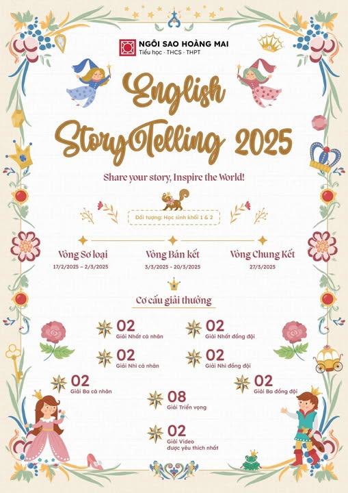 Khởi động “English storytelling contest 2025” - Sân chơi ngoại ngữ hấp dẫn cho “Nhà kể chuyện nhí tài ba”