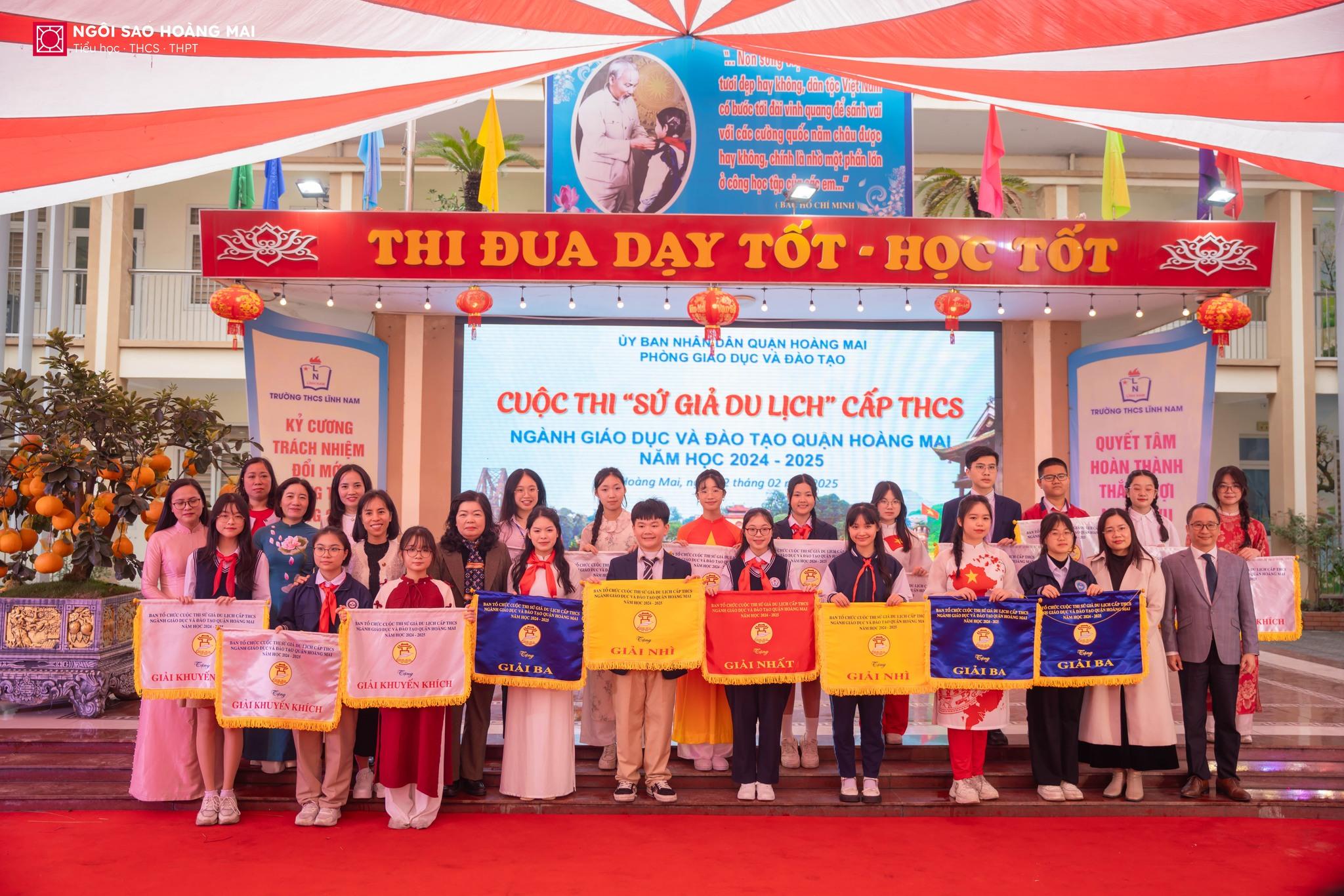 Học sinh Ngôi sao Hoàng Mai xuất sắc giành giải nhì tại cuộc thi "Sứ giả du lịch" cấp THCS ngành giáo dục và đào tạo quận Hoàng Mai năm học 2024 - 2025
